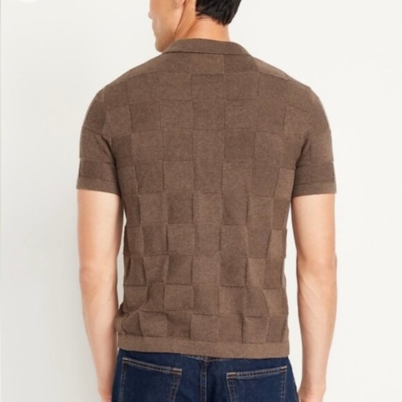 Mens Short Sleeve Knit Polo - Picture 2 of 7